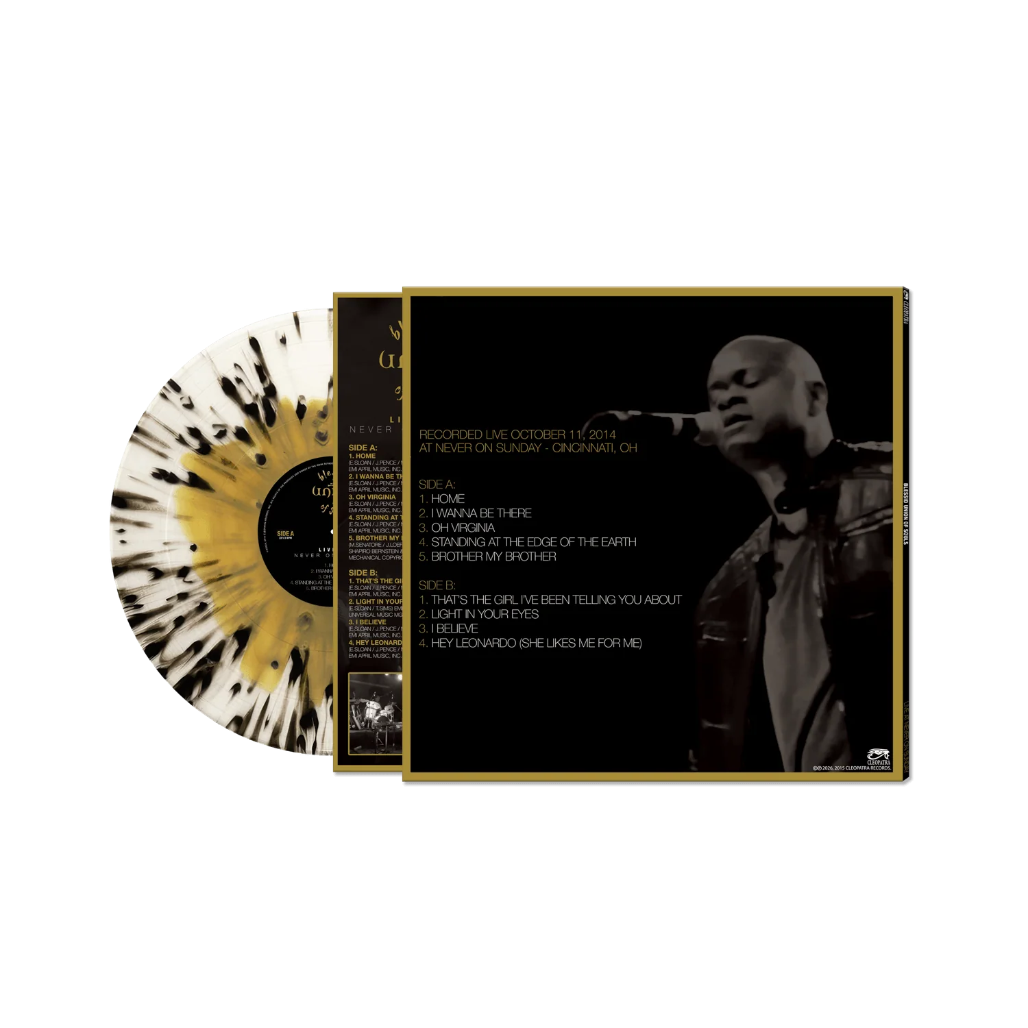 Blessid Union Of Souls - Live At Never On Sunday (Black/Clear/Gold/Haze/Splatter Vinyl LP) - Image 2