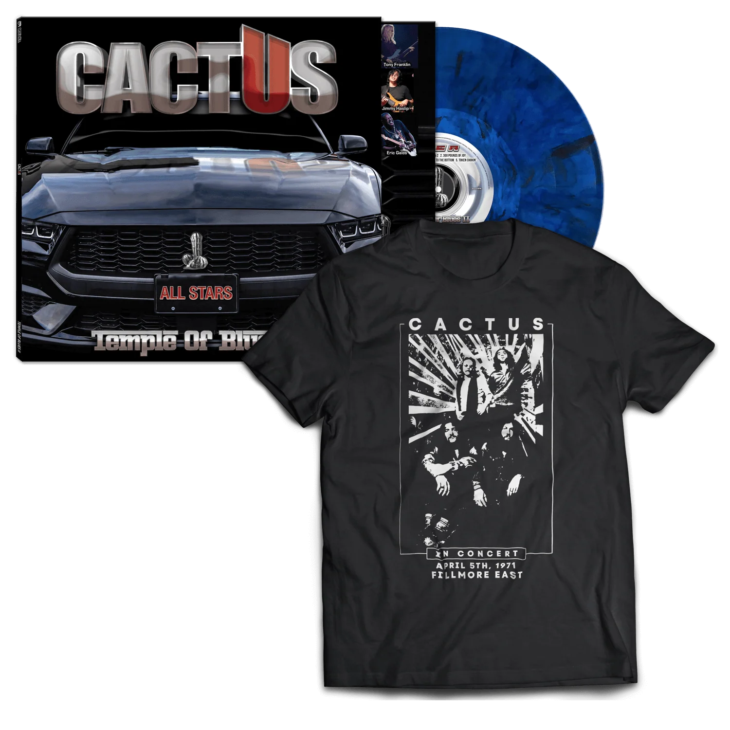 Cactus - Temple Of Blues II - All-Stars (Vinyl LP + T-Shirt Bundle)
