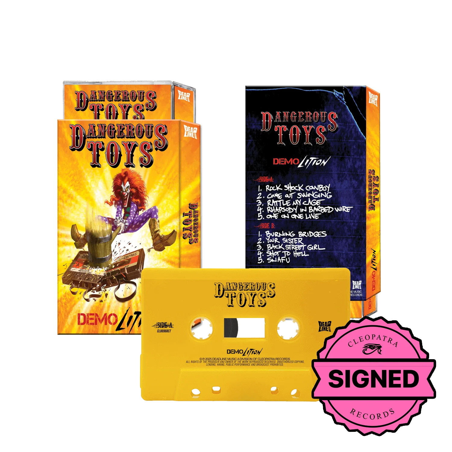 Dangerous Toys - Demolition (Cassette Signed by Jason McMaster)