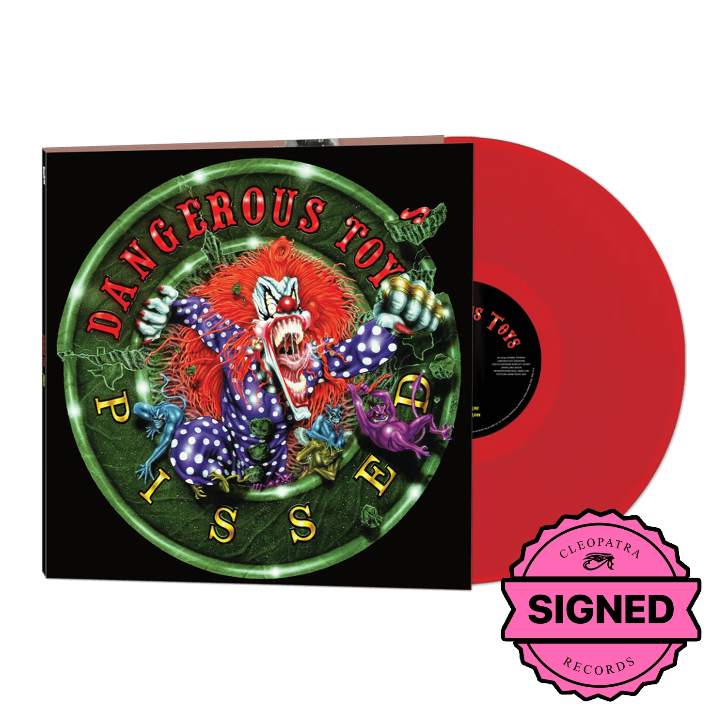 Dangerous Toys - Pissed (Red Vinyl LP Signed by Jason McMaster)