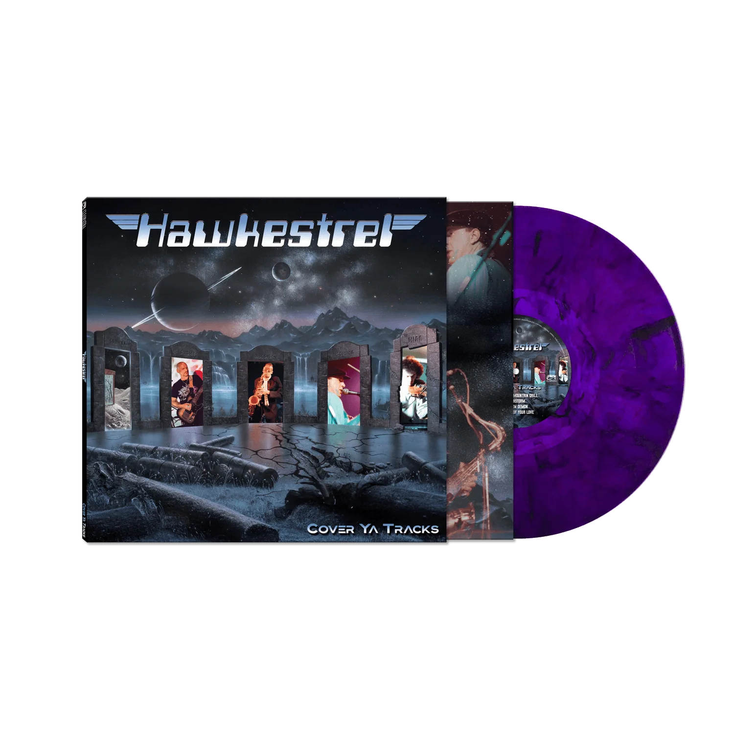 Hawkestrel - Cover Ya Tracks (Purple Marble Vinyl LP)