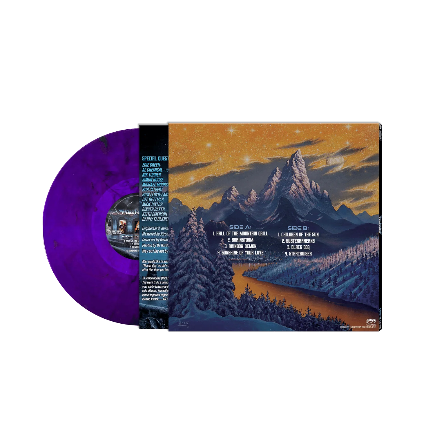 Hawkestrel - Cover Ya Tracks (Purple Marble Vinyl LP) - Image 2