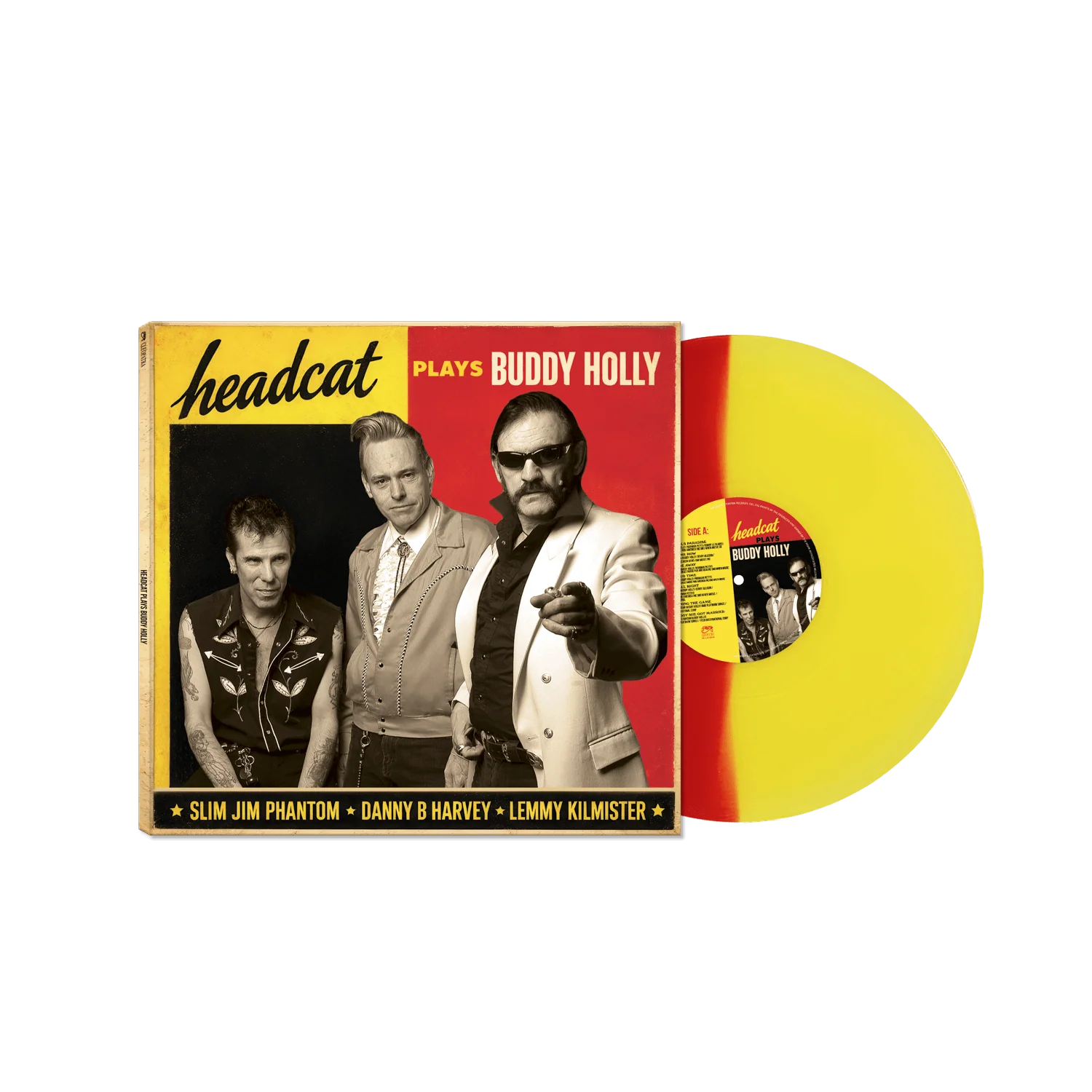 Head Cat - Sings Buddy Holly (Red/Yellow Split Color Vinyl LP)