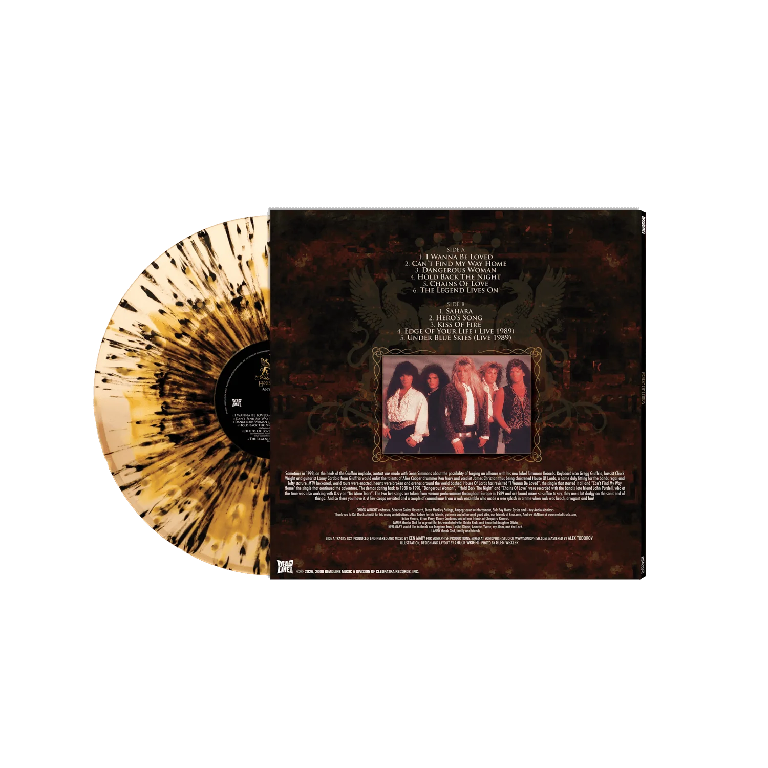House Of Lords  - Anthology (Black/Clear/Gold/Haze Splatter Vinyl LP) - Image 2