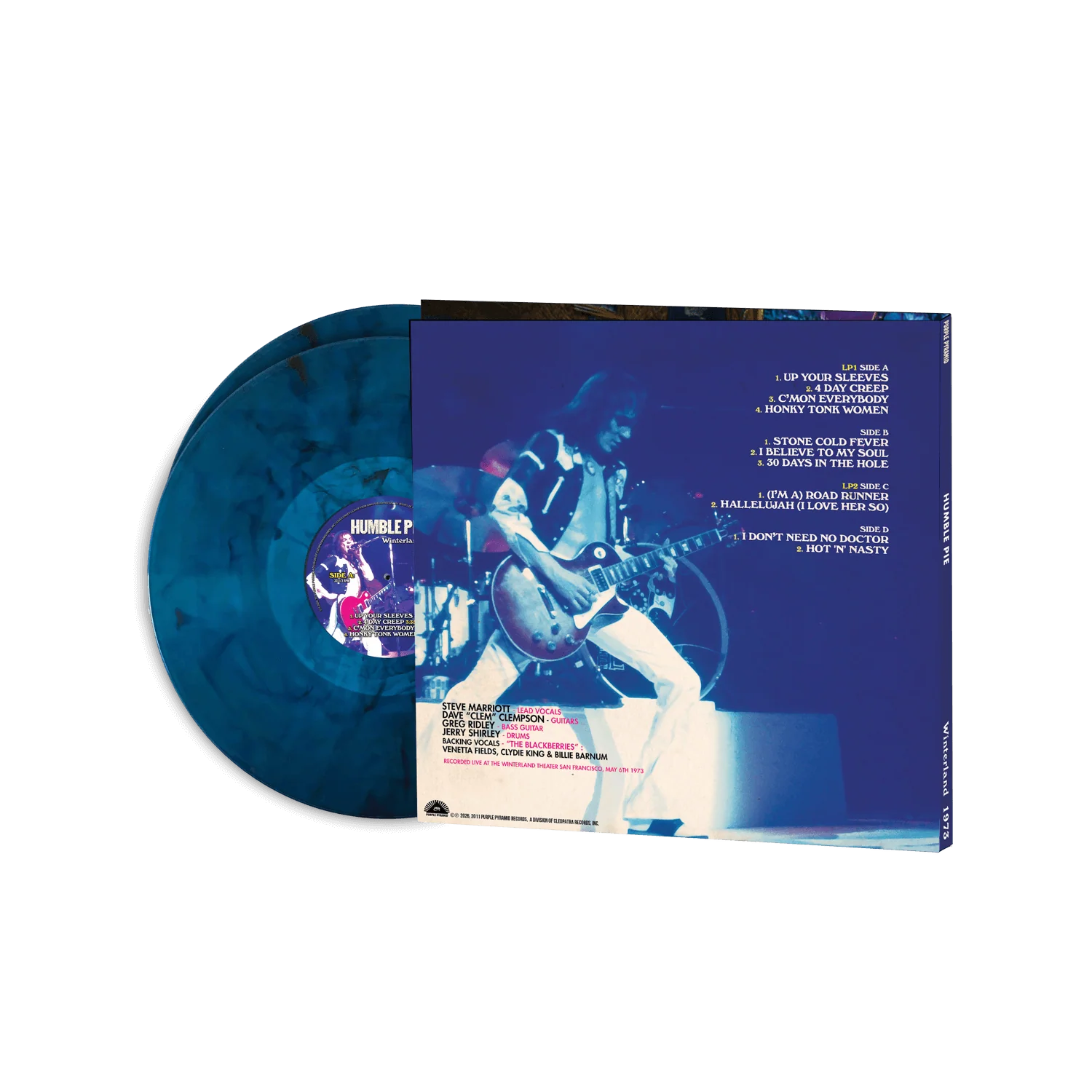 Humble Pie - Winterland 1973 (Blue Marble Double Vinyl LP) - Image 2