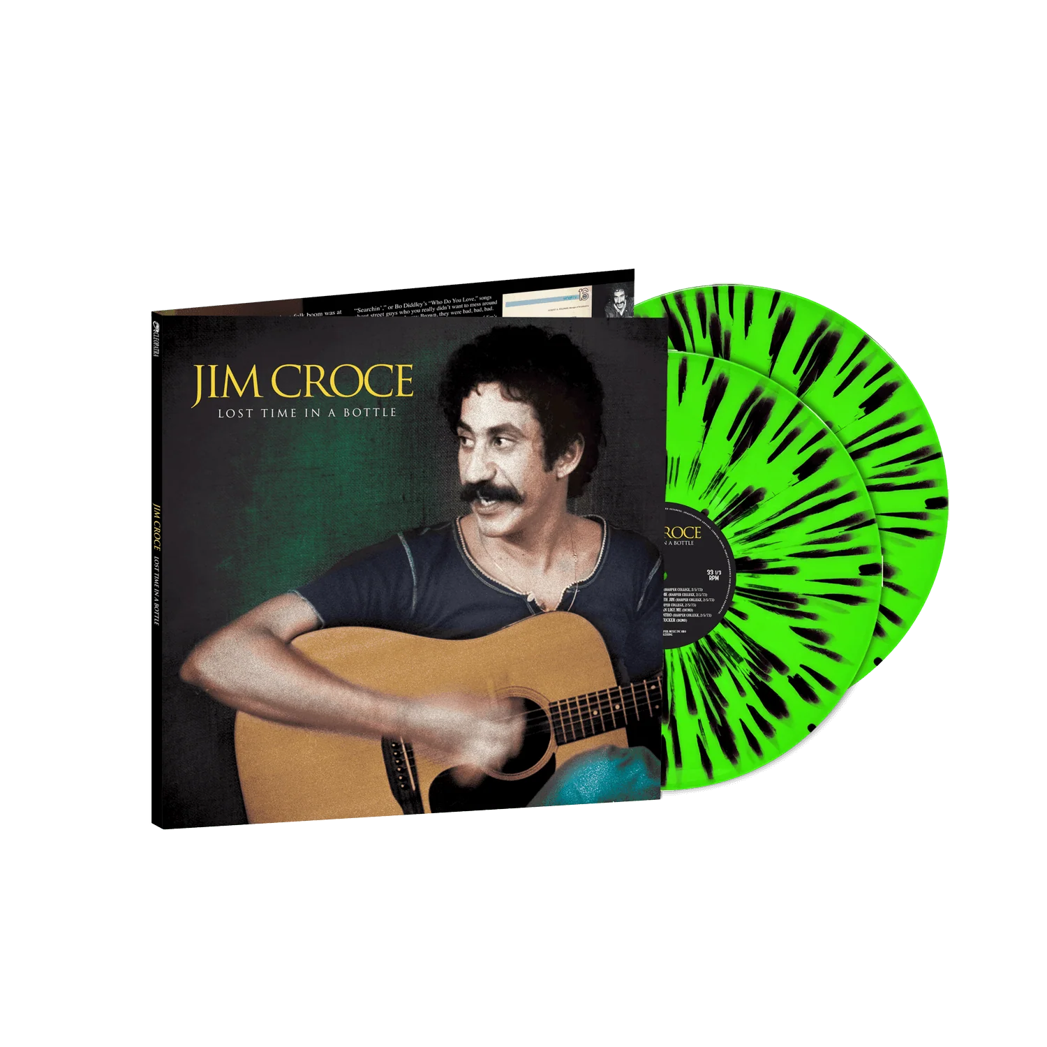 Jim Croce - Lost Time In A Bottle (Lime Green/Black/Splatter Double Vinyl LP)