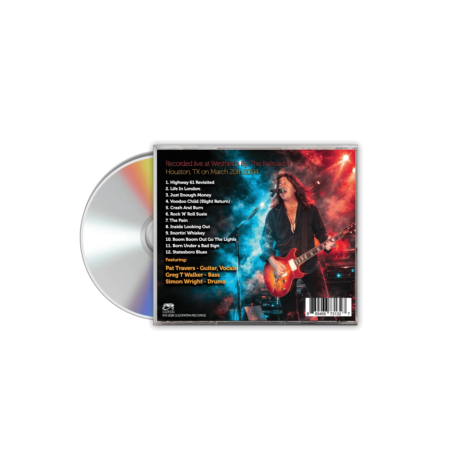 Pat Travers Band - Bluesed Out In Houston (Jewel Case CD) - Image 2