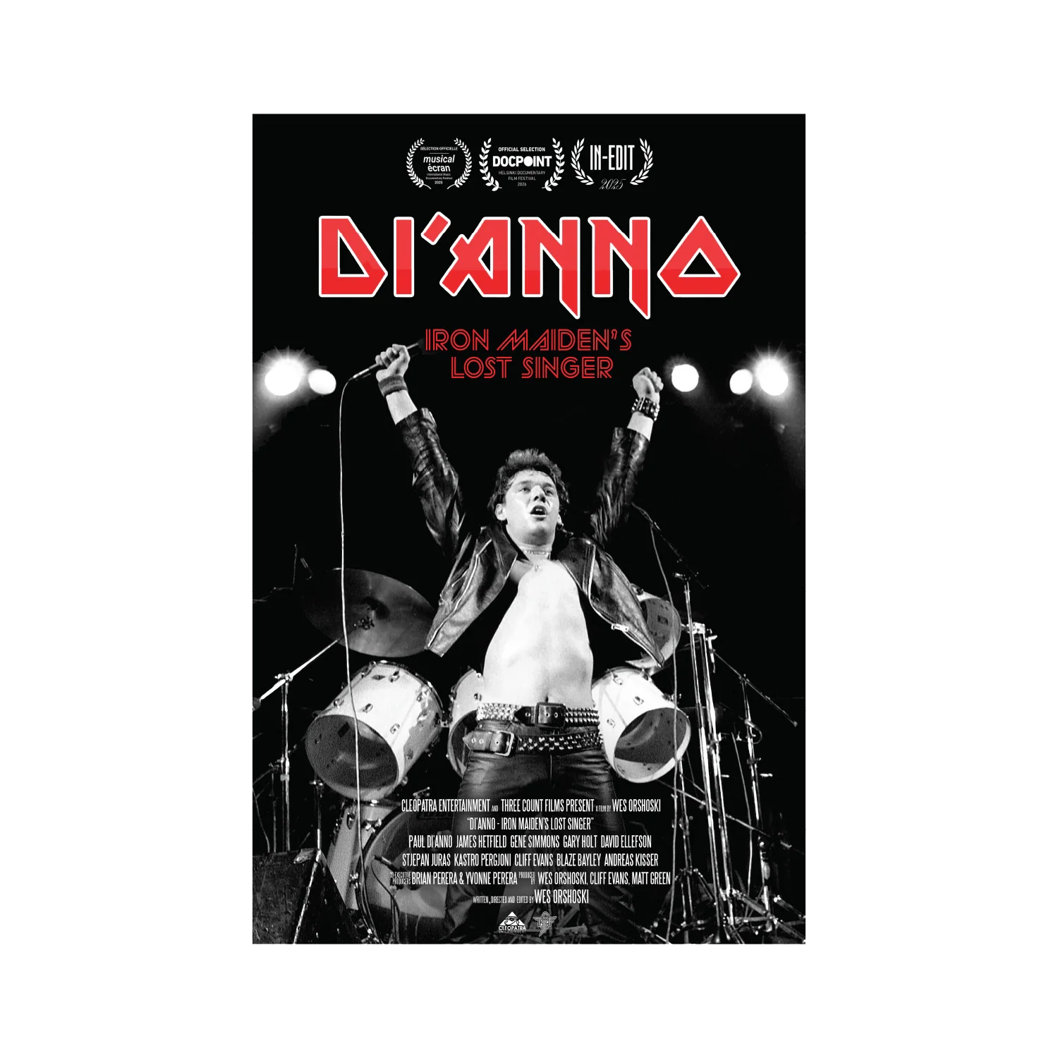 Paul Di'Anno: Iron Maiden's Lost Singer (12" x 18" Film Poster)