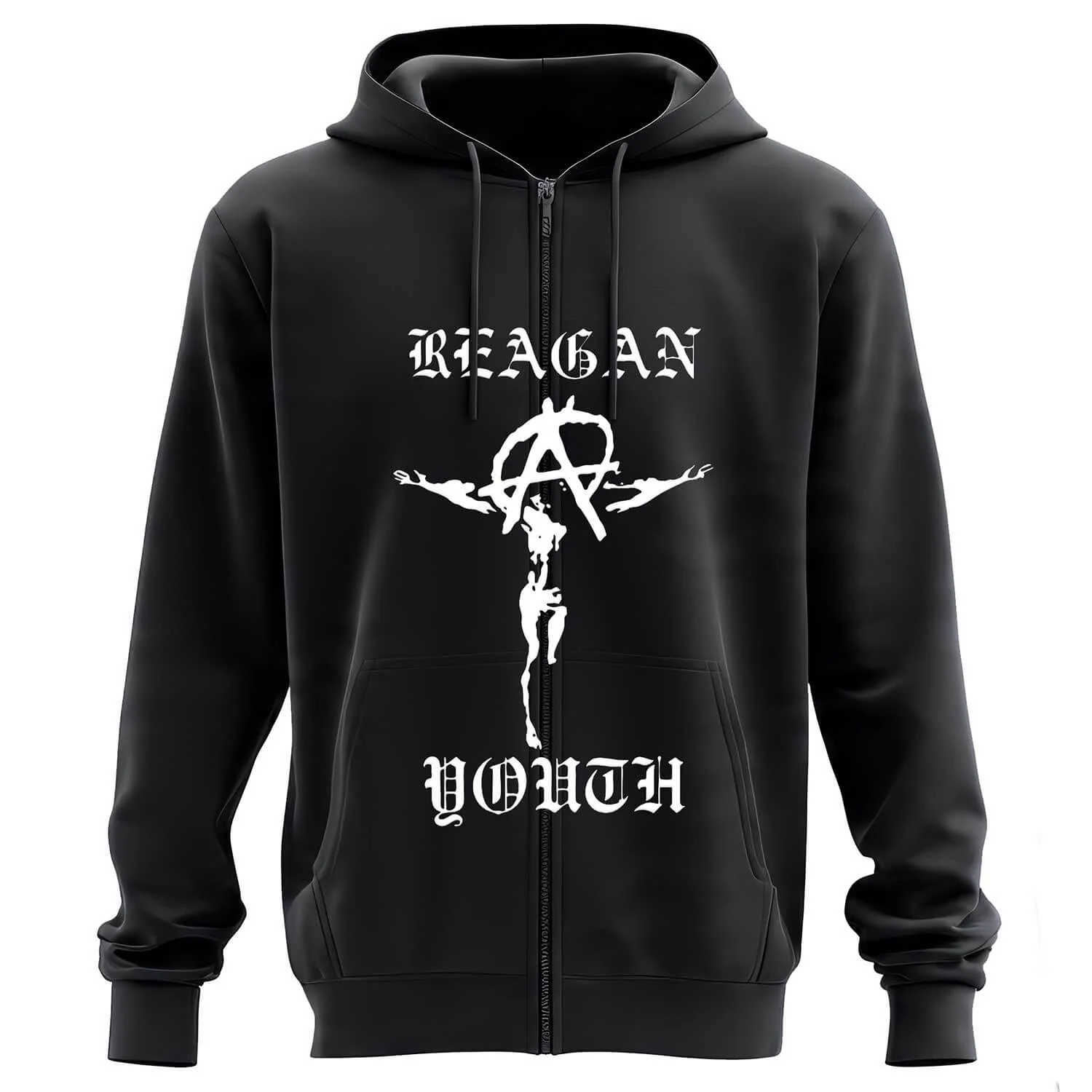 Reagan Youth - Anarchy Crucifix (Zipper Hoodie)
