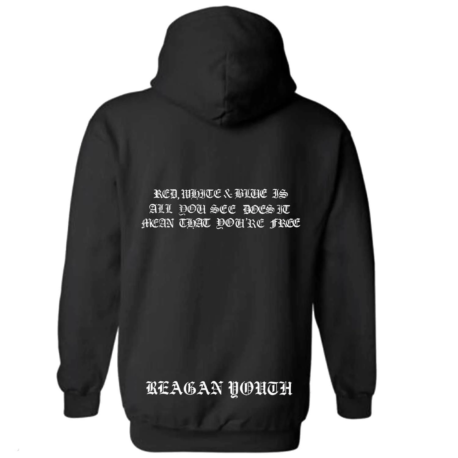Reagan Youth - Anarchy Crucifix (Zipper Hoodie) - Image 2