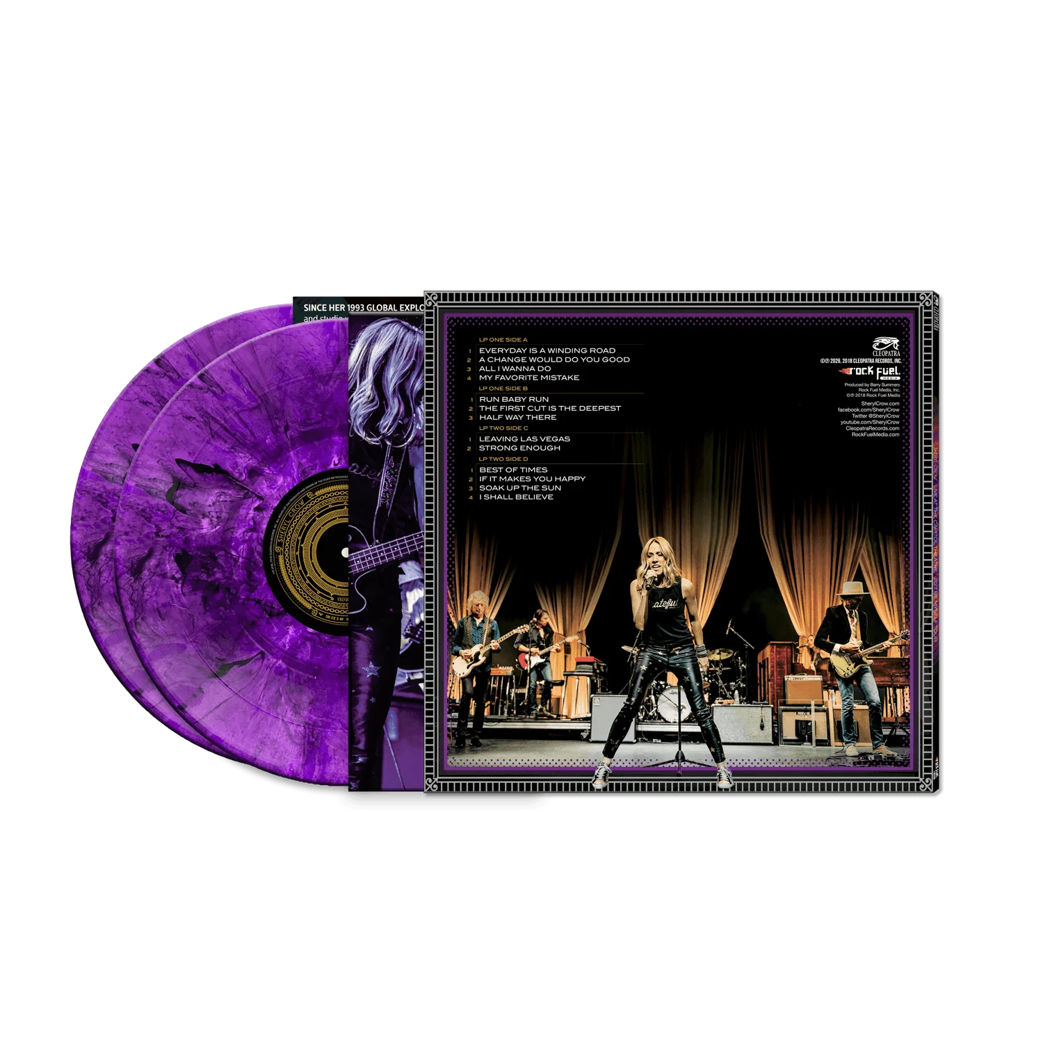 Sheryl Crow - Live At The Capitol Theatre - 2017 Be Myself Tour (Purple Marble Double Vinyl LP) - Image 2