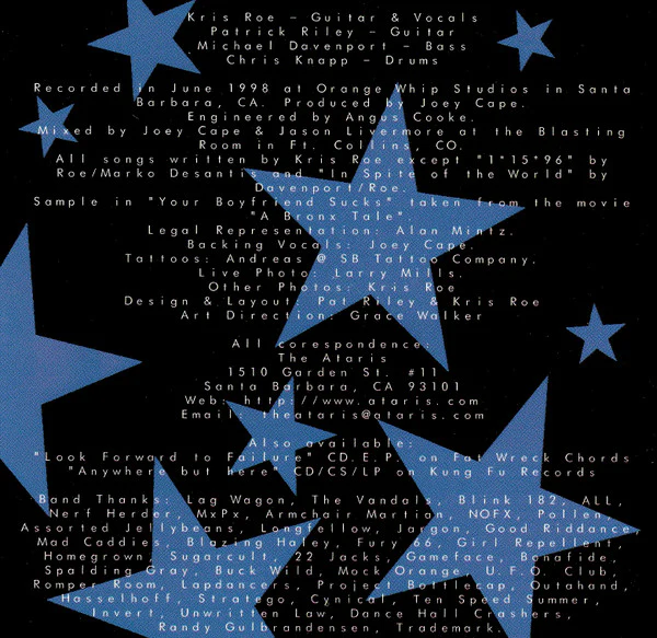 The Ataris - Blue Skies, Broken Hearts...Next 12 Exits (CD) - Image 5