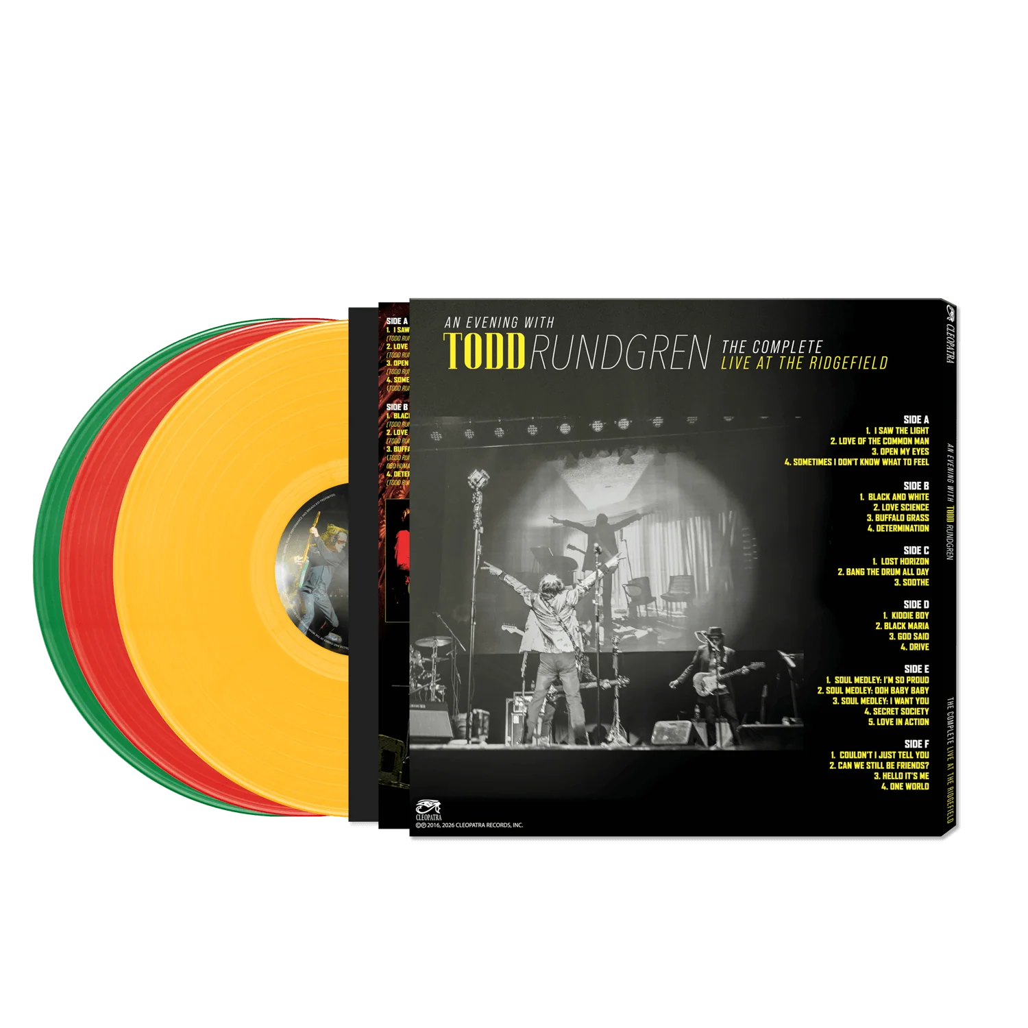 Todd Rundgren - An Evening with Todd Rundgren: The Complete Live at The Ridgefield (Green/Red/Yellow 3x Vinyl LP) - Image 2